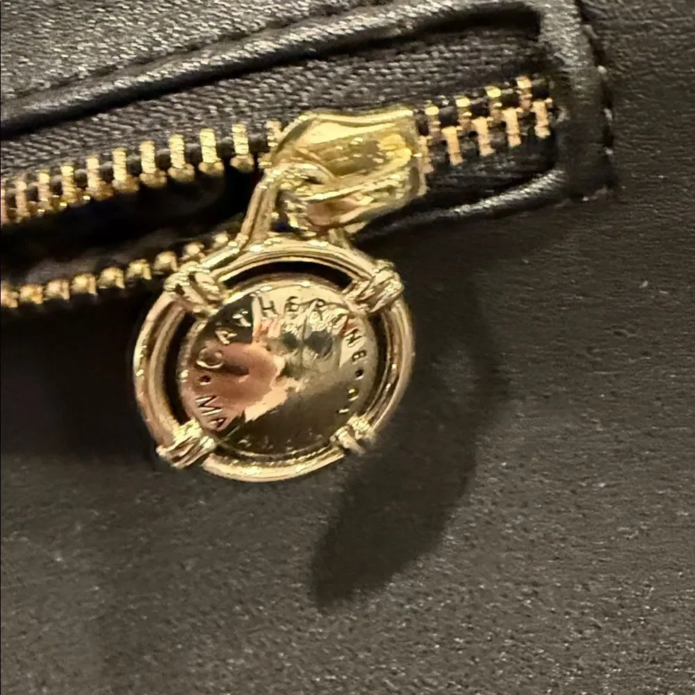 Catherine Malandrino Black and Gold Handbag